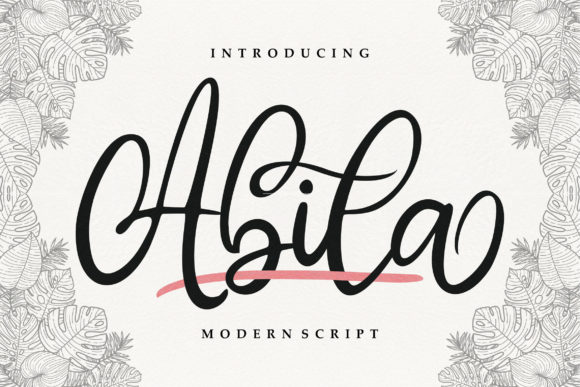 Abila: A Handwritten Font for Professional Branding