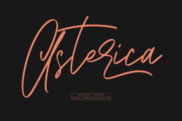 Asterica: A Handwritten Font That Elevates Branding