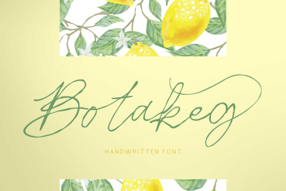 Botakeg: A Handwritten Font That Elevates Branding