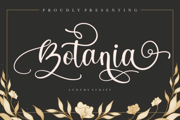 Botania: A Handwritten Font for Editorial Elegance