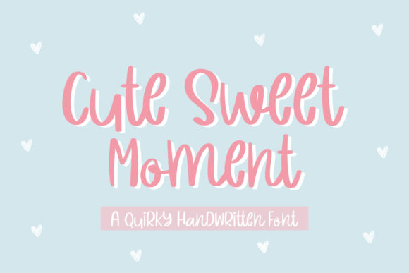Cute Sweet Moment Font for Editorial Design