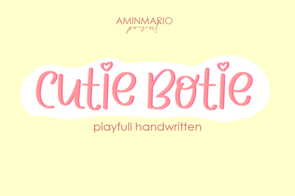 Cutie Botie Font for Handmade Creations