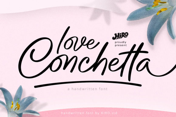 Love Conchetta: A Handwritten Typeface for Modern Editorial Design