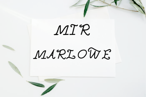 Mir Marlowe: A Handwritten Font for Editorial Elegance