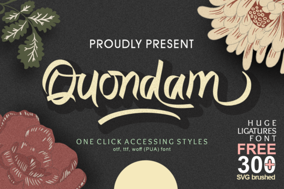 Quondam: A Handwritten Font for Elegant Editorial Design