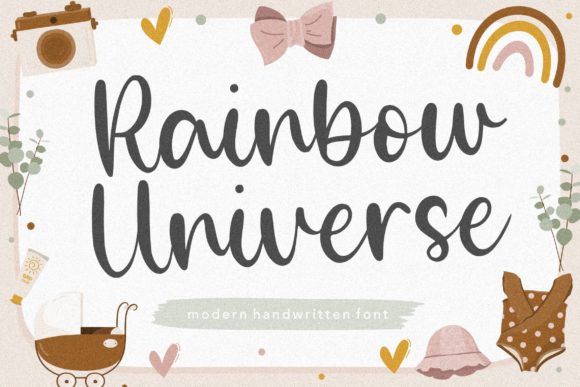 Rainbow Universe: A Handwritten Font for Eye-Catching Campaigns