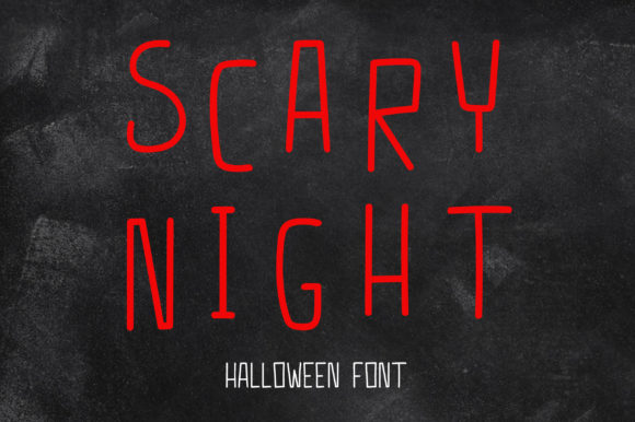 Scary Night Font for Web Design
