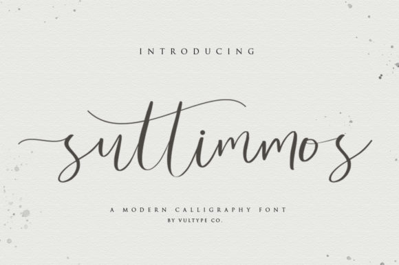 Suttimmos: A Delicate Script Font for Handmade Creations