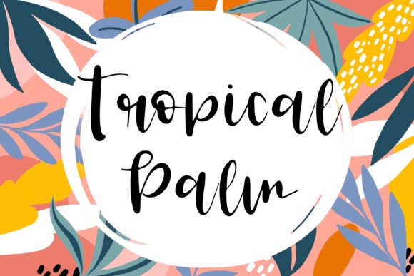 Tropical Palm Font for Editorial Design